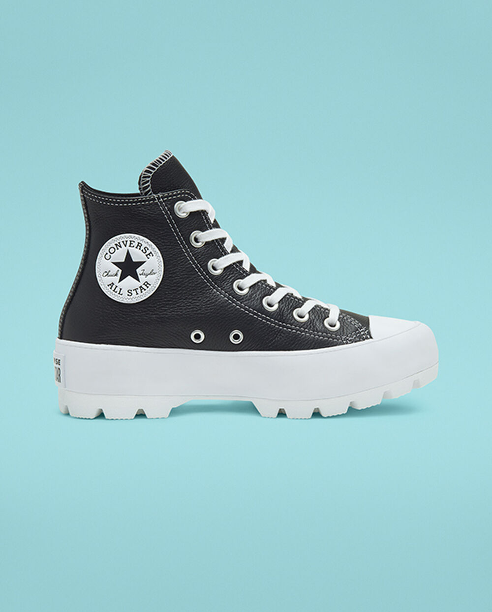 Botas de Invierno Converse Chuck Taylor All Star Mujer Negras Blancas | Uruguay-10745