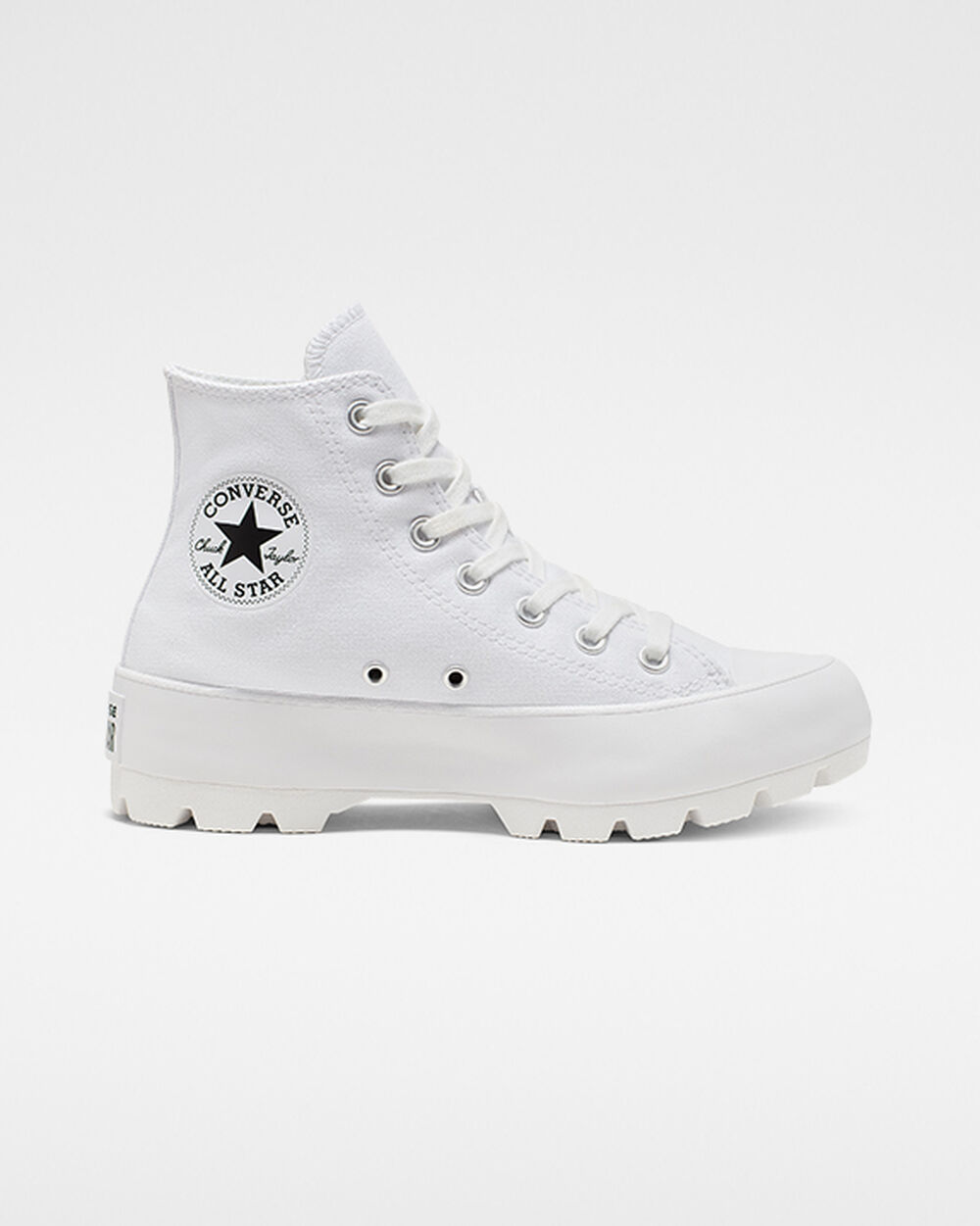 Botas de Invierno Converse Chuck Taylor All Star Lugged Mujer Blancas Negras Blancas | Uruguay-37186