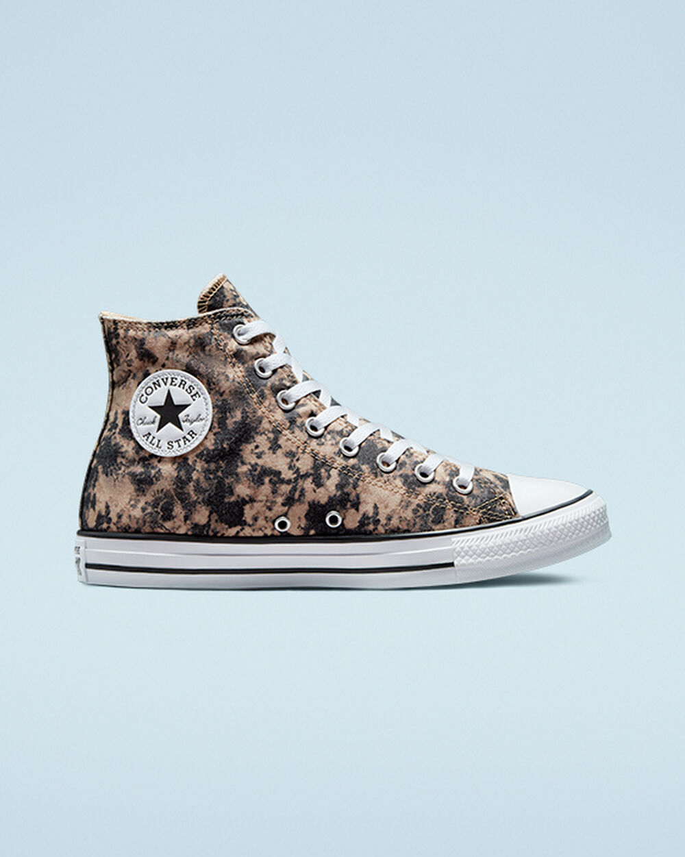 Zapatillas Converse Chuck Taylor All Star Hombre Negras Gris Blancas | Uruguay-09758