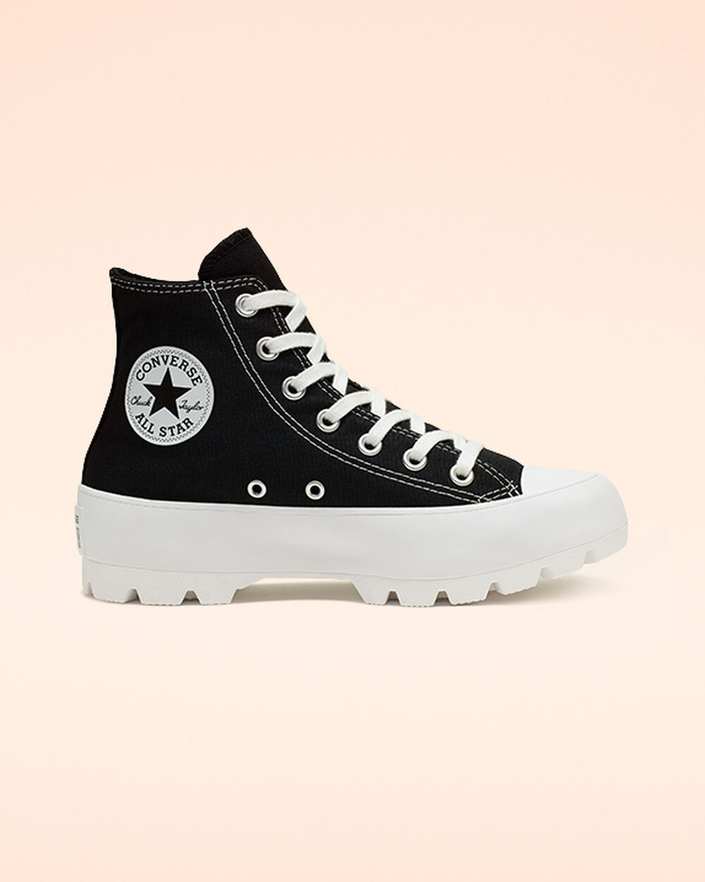 Zapatillas Converse Chuck Taylor All Star Lugged Mujer Negras Blancas Negras | Uruguay-12064