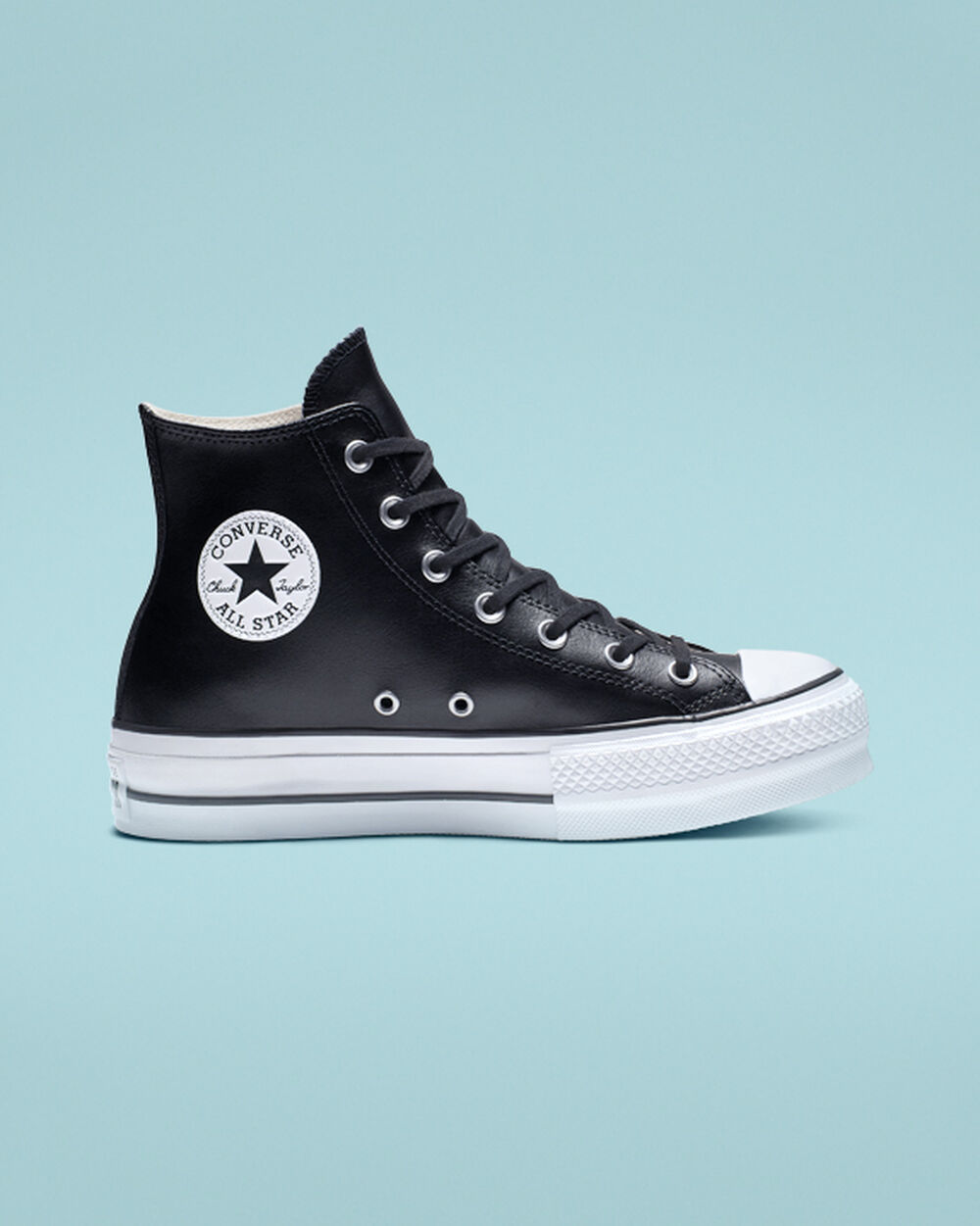 Zapatillas Converse Chuck Taylor All Star Mujer Negras Blancas | Uruguay-70615