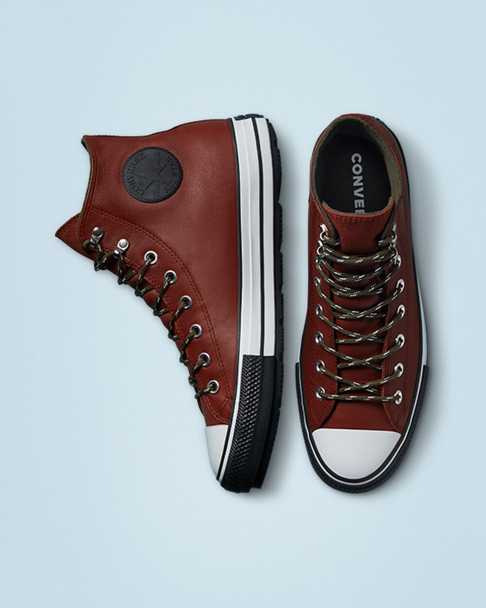 Botas Montaña Converse Chuck Taylor All Star Hombre Marrones Blancas Negras | Uruguay-32514