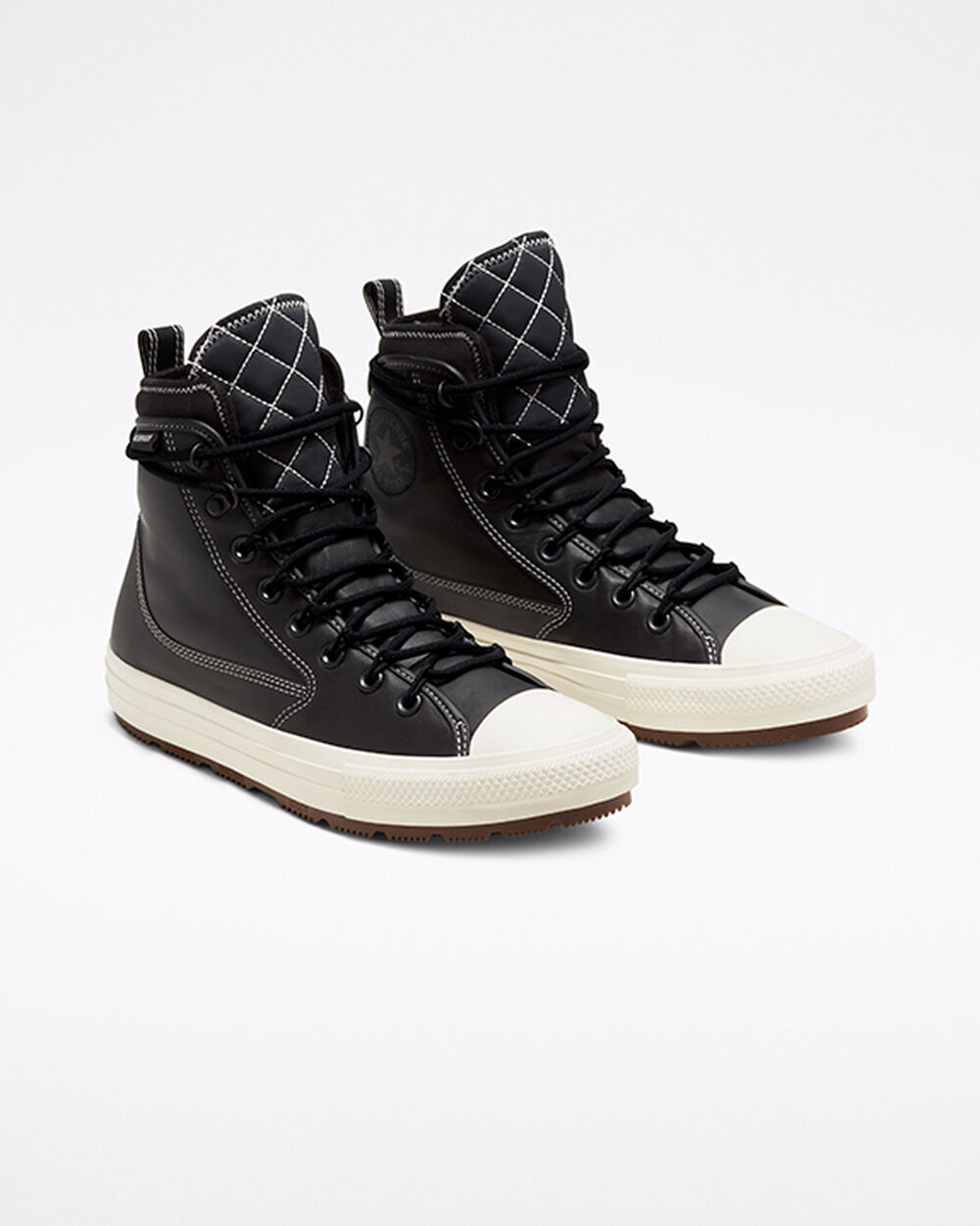 Botas Montaña Converse Chuck Taylor All Star Hombre Negras Blancas | Uruguay-50348