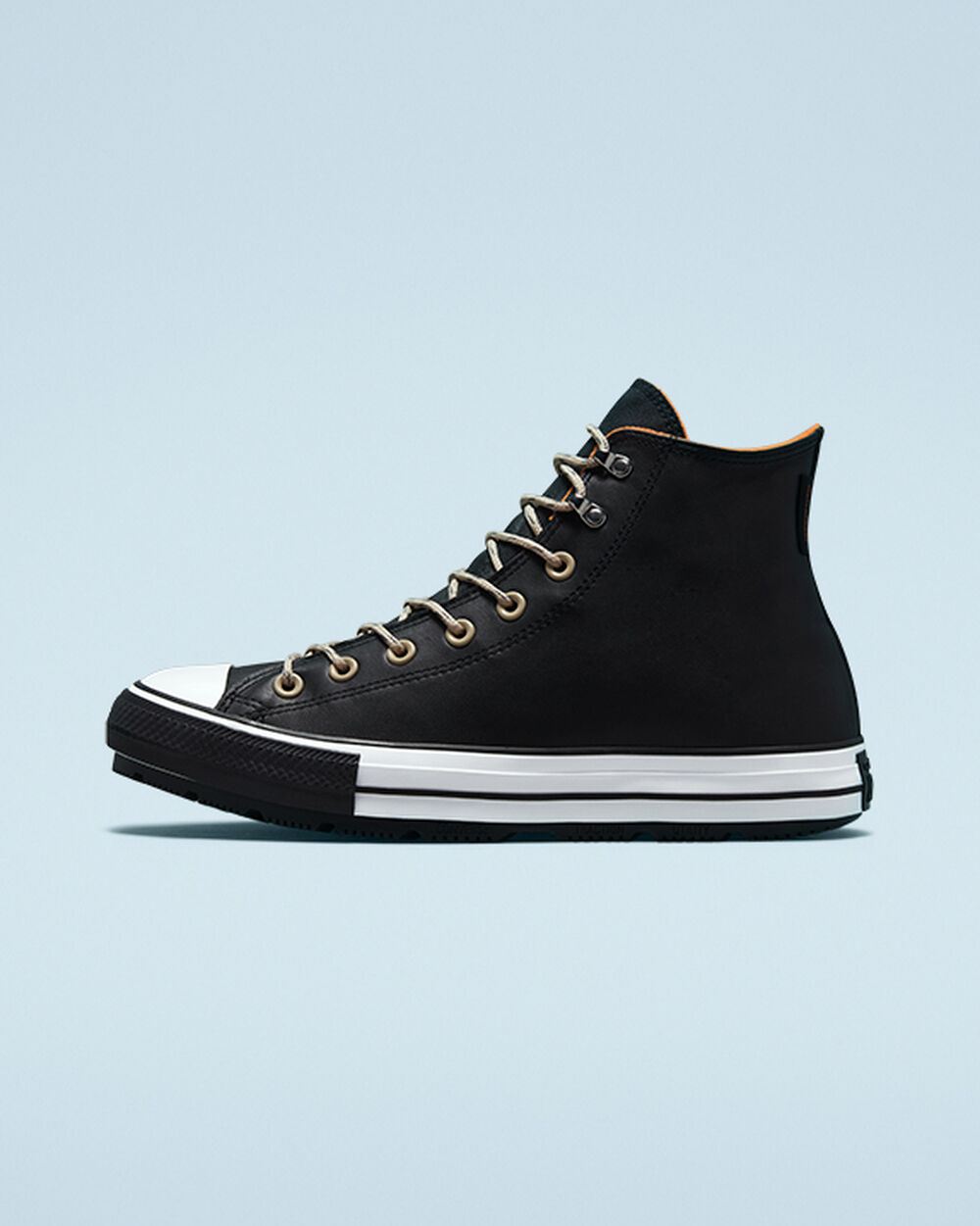 Botas de Invierno Converse Chuck Taylor All Star Mujer Negras Blancas Negras | Uruguay-13048