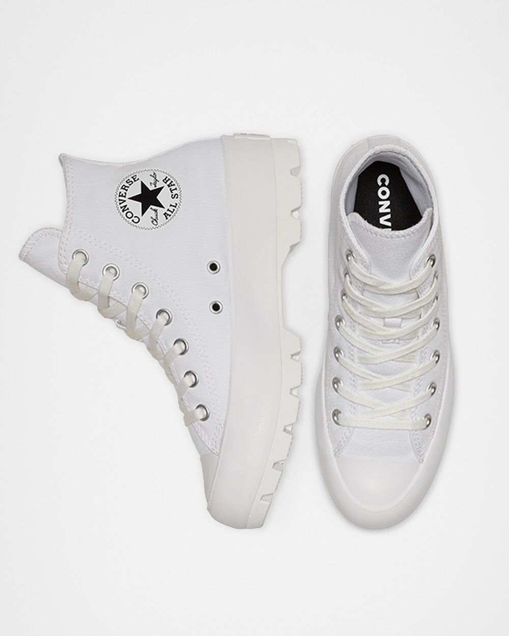 Botas de Invierno Converse Chuck Taylor All Star Lugged Mujer Blancas Negras Blancas | Uruguay-37186