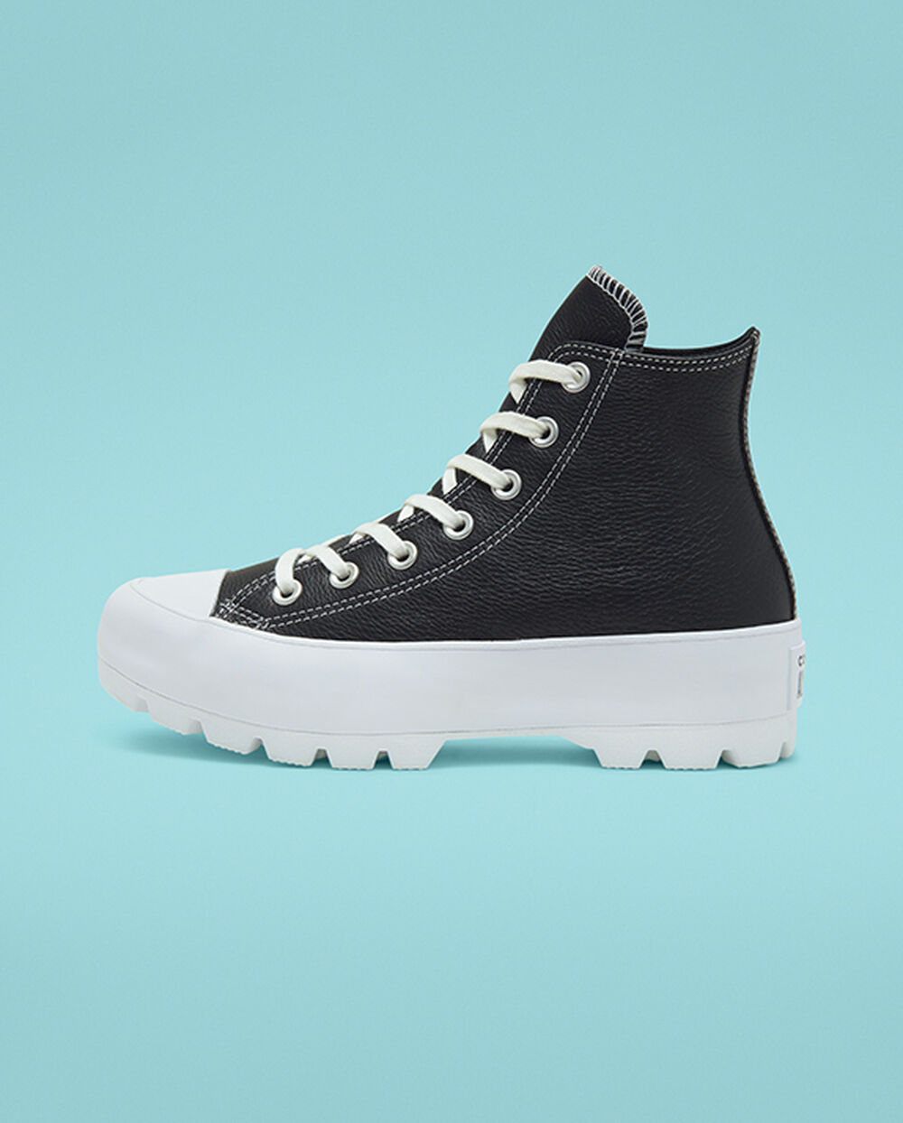 Botas de Invierno Converse Chuck Taylor All Star Mujer Negras Blancas | Uruguay-43178