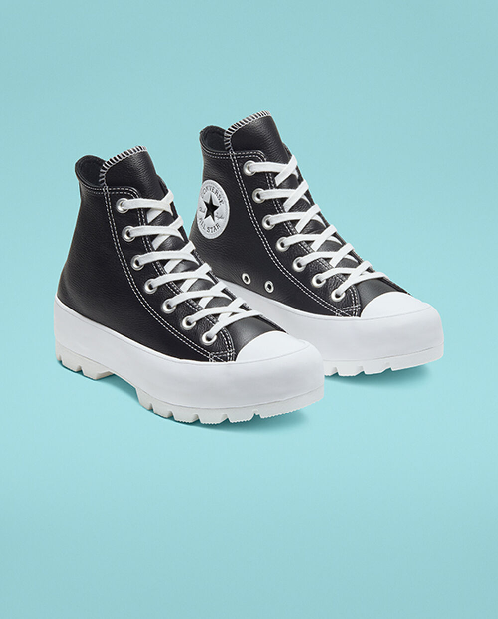 Botas de Invierno Converse Chuck Taylor All Star Mujer Negras Blancas | Uruguay-43178