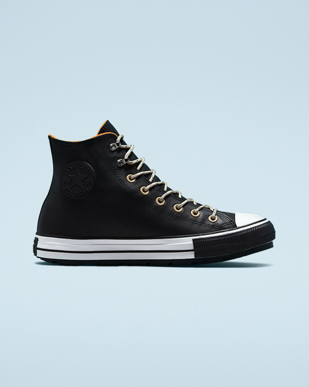 Botas de Invierno Converse Chuck Taylor All Star Hombre Negras Blancas Negras | Uruguay-58132