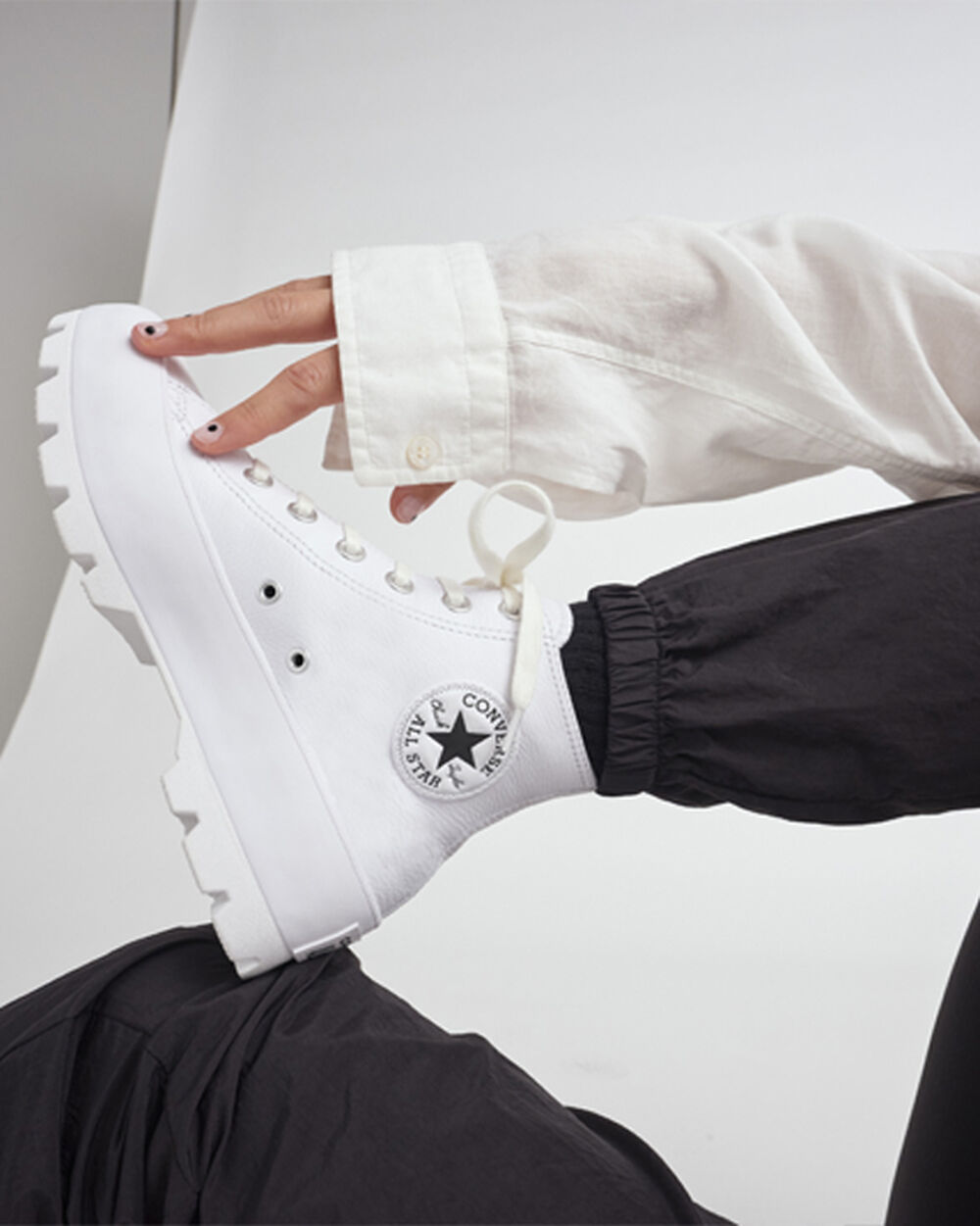 Botas de Invierno Converse Chuck Taylor All Star Mujer Blancas Negras Blancas | Uruguay-69185