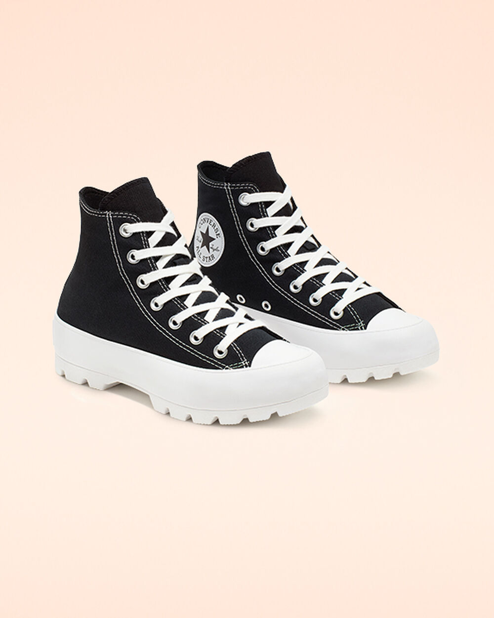 Botas de Invierno Converse Chuck Taylor All Star Lugged Mujer Negras Blancas Negras | Uruguay-76598