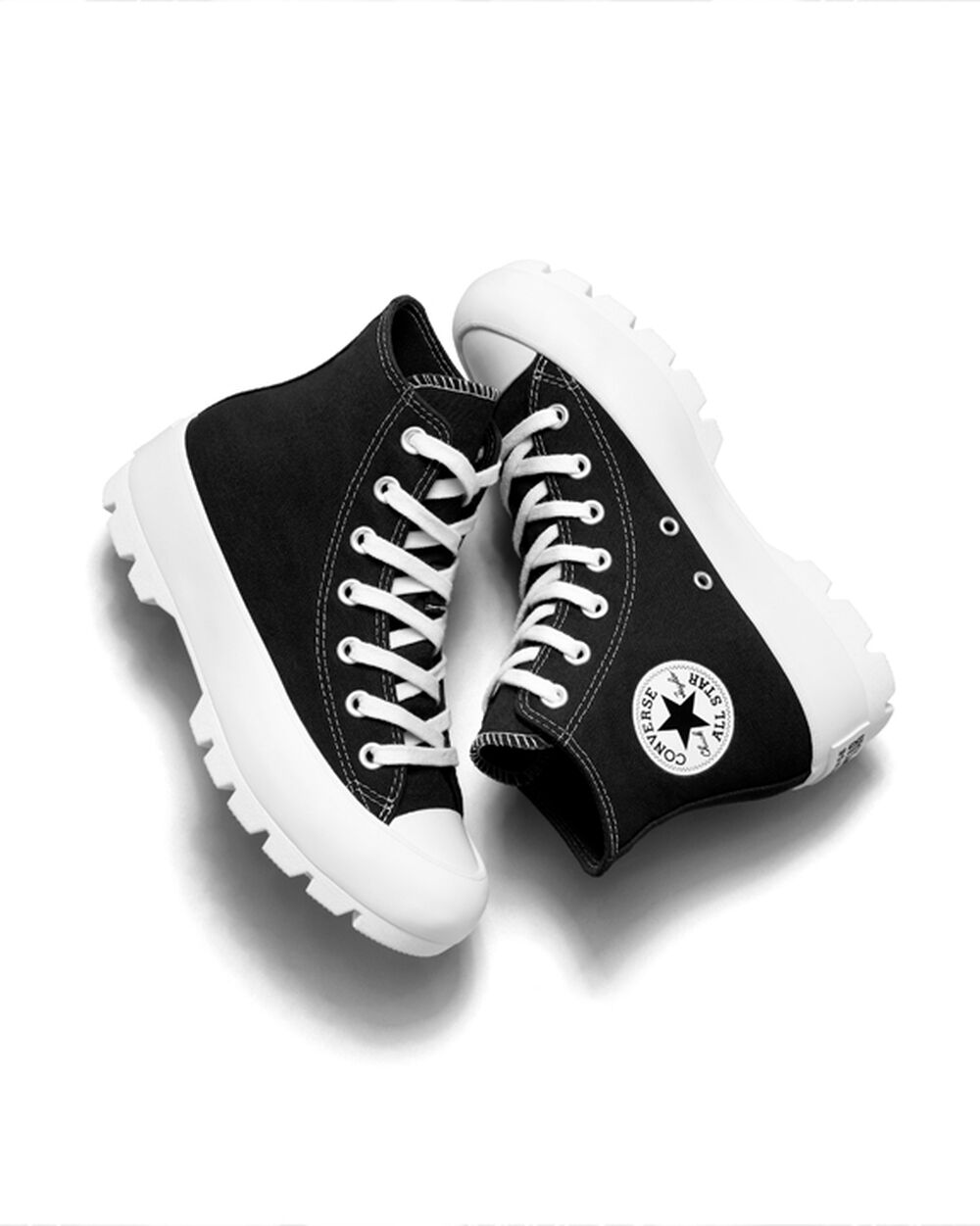 Botas de Invierno Converse Chuck Taylor All Star Lugged Mujer Negras Blancas Negras | Uruguay-76598