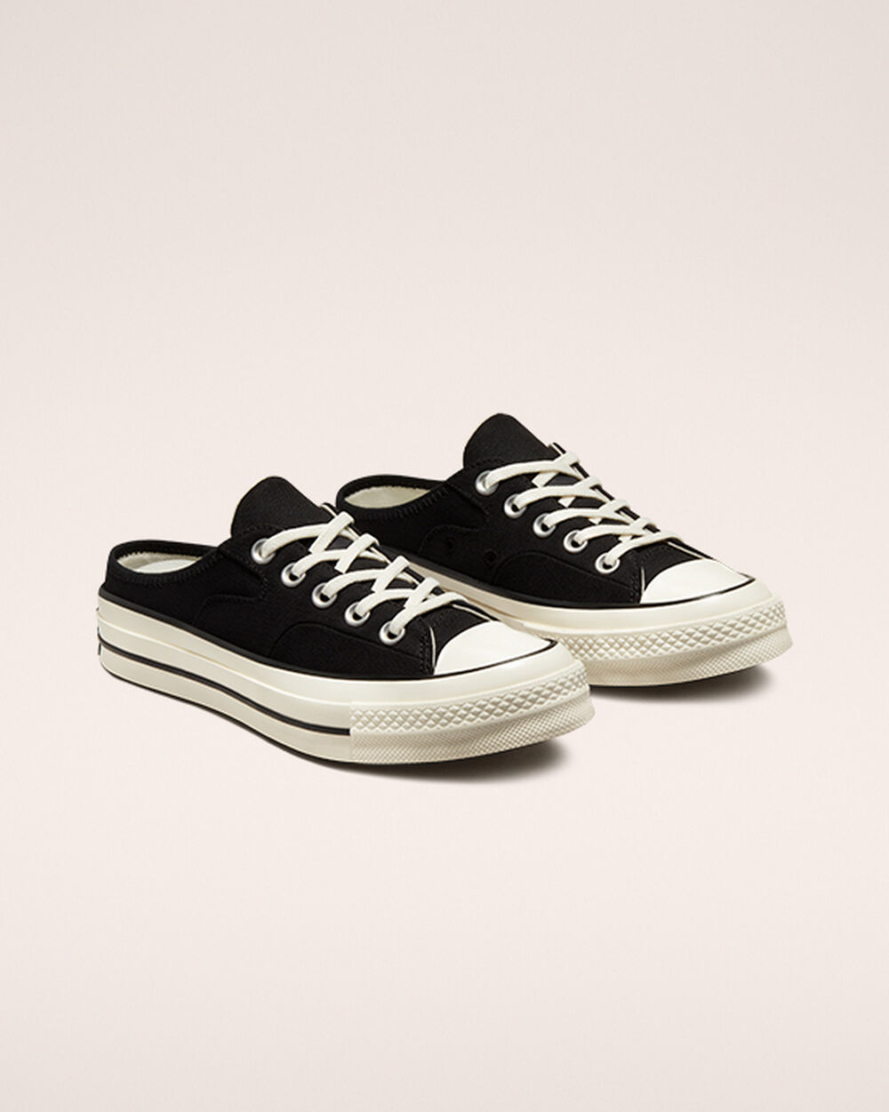 Mule Converse Chuck 70 Hombre Negras Blancas | Uruguay-38674