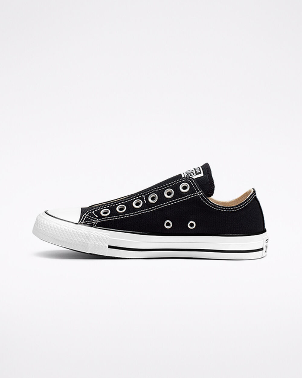 Slip On Converse Chuck Taylor All Star Hombre Negras Blancas Negras | Uruguay-32675