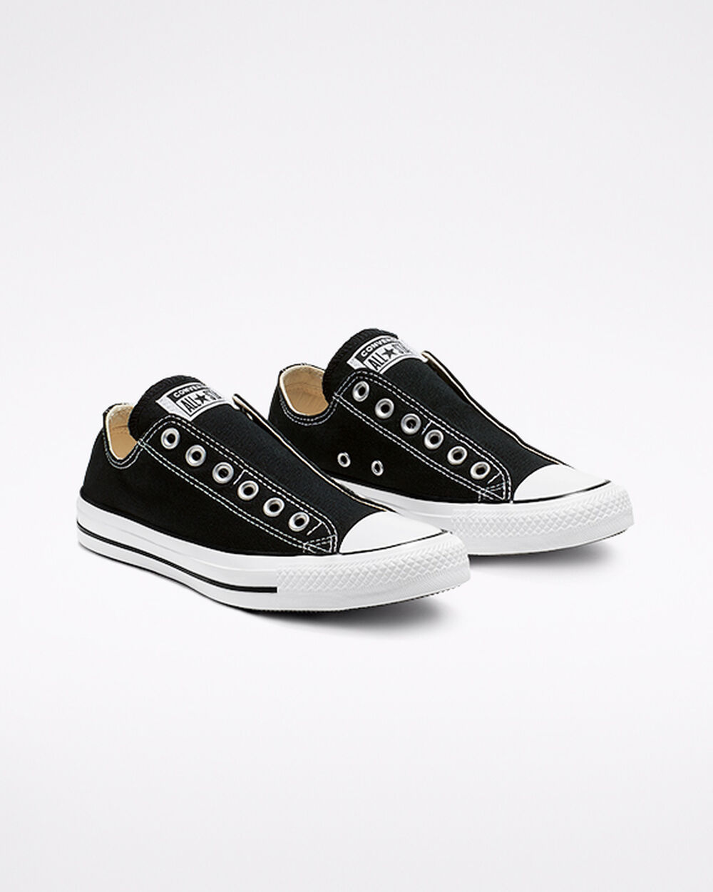 Slip On Converse Chuck Taylor All Star Hombre Negras Blancas Negras | Uruguay-32675