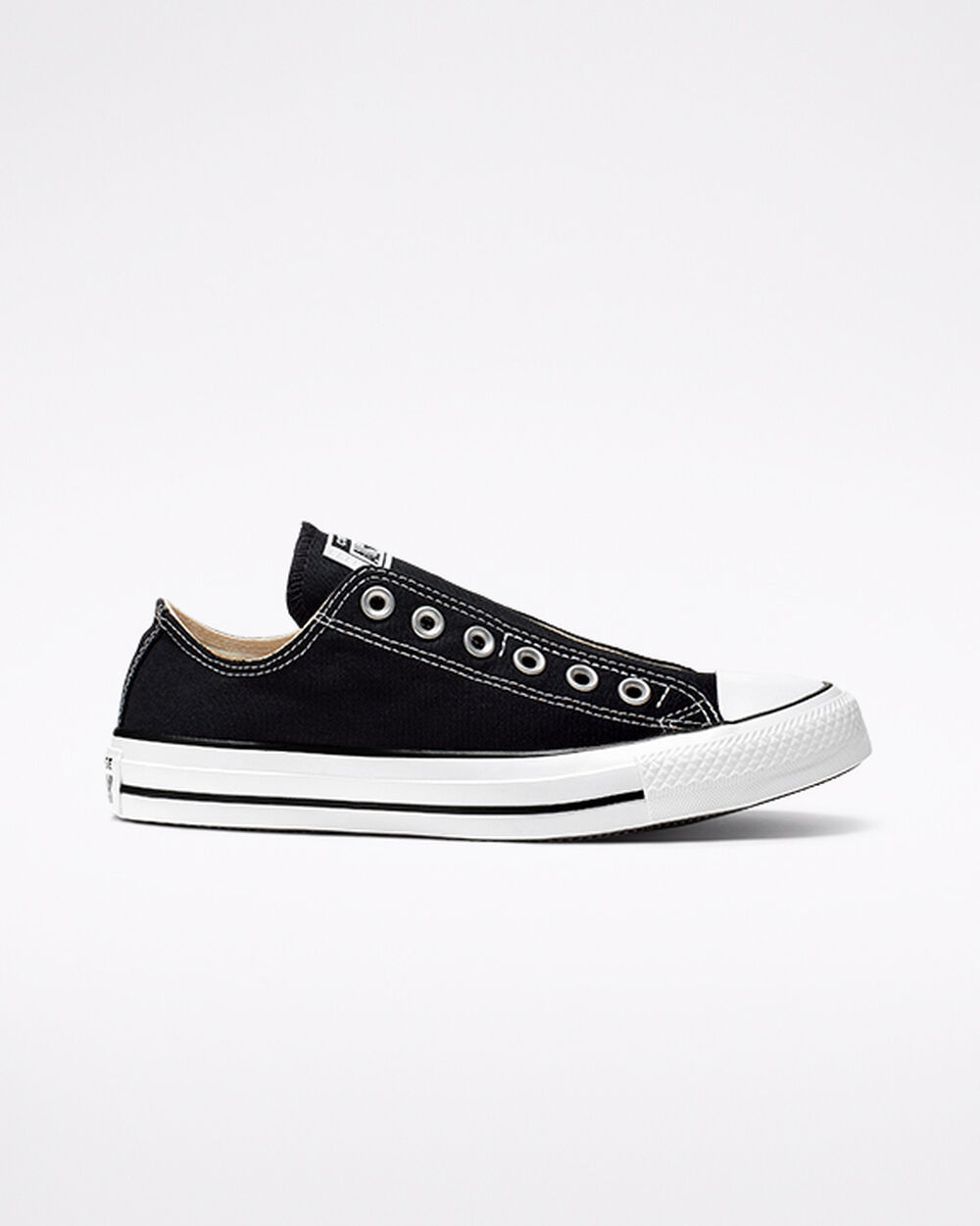 Slip On Converse Chuck Taylor All Star Hombre Negras Blancas Negras | Uruguay-32675