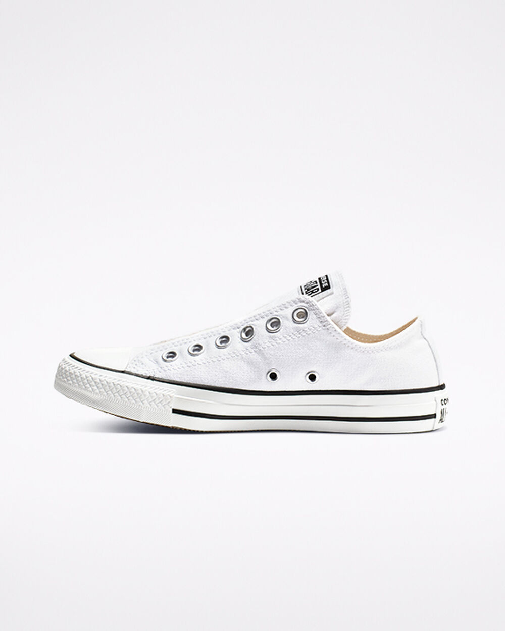 Slip On Converse Chuck Taylor All Star Hombre Blancas Negras Blancas | Uruguay-63298