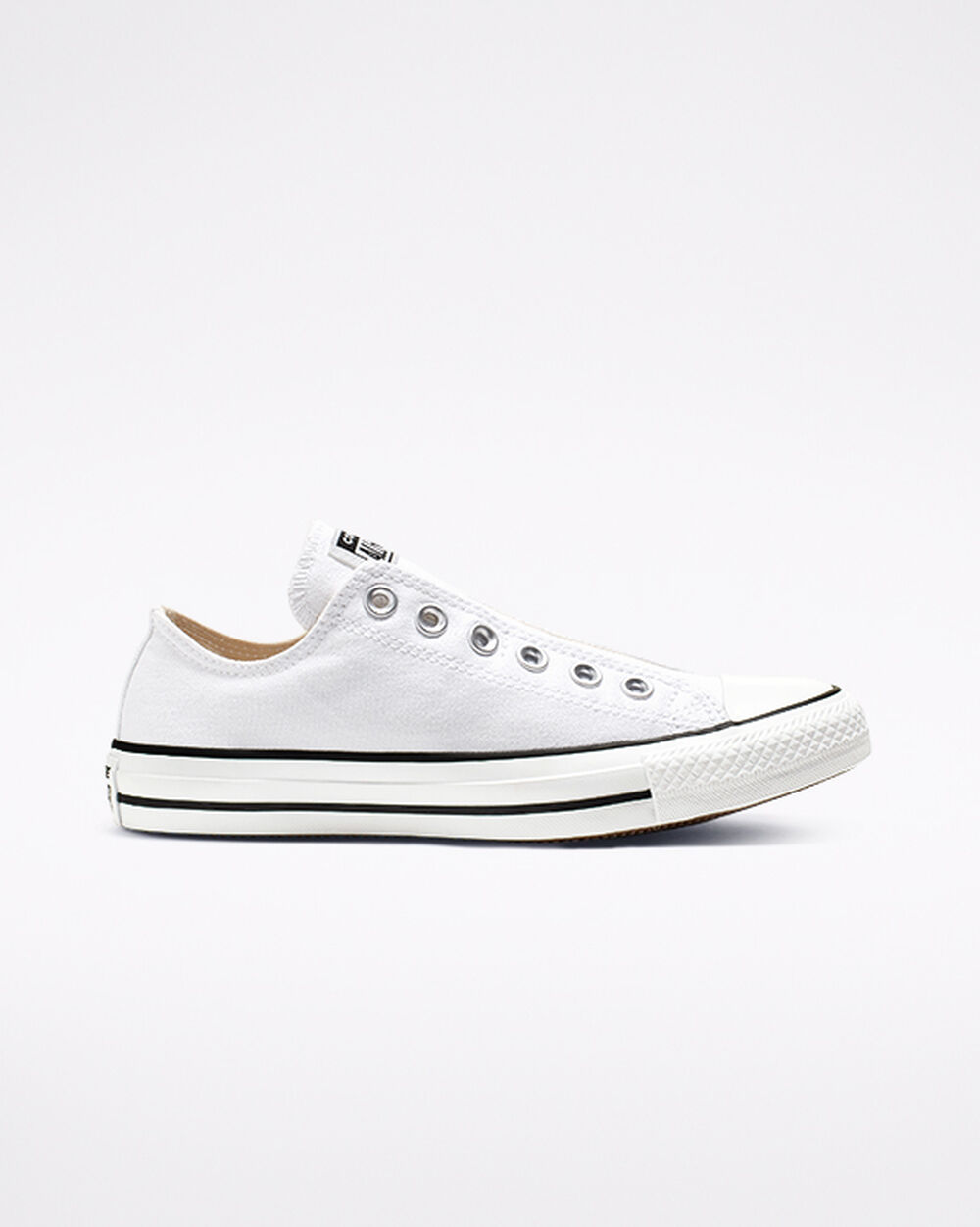 Slip On Converse Chuck Taylor All Star Hombre Blancas Negras Blancas | Uruguay-63298