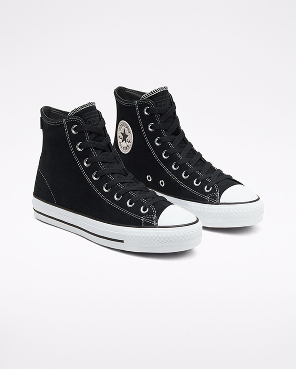 Zapatillas Converse CONS Chuck Taylor All Star Pro Hombre Negras Blancas | Uruguay-59106