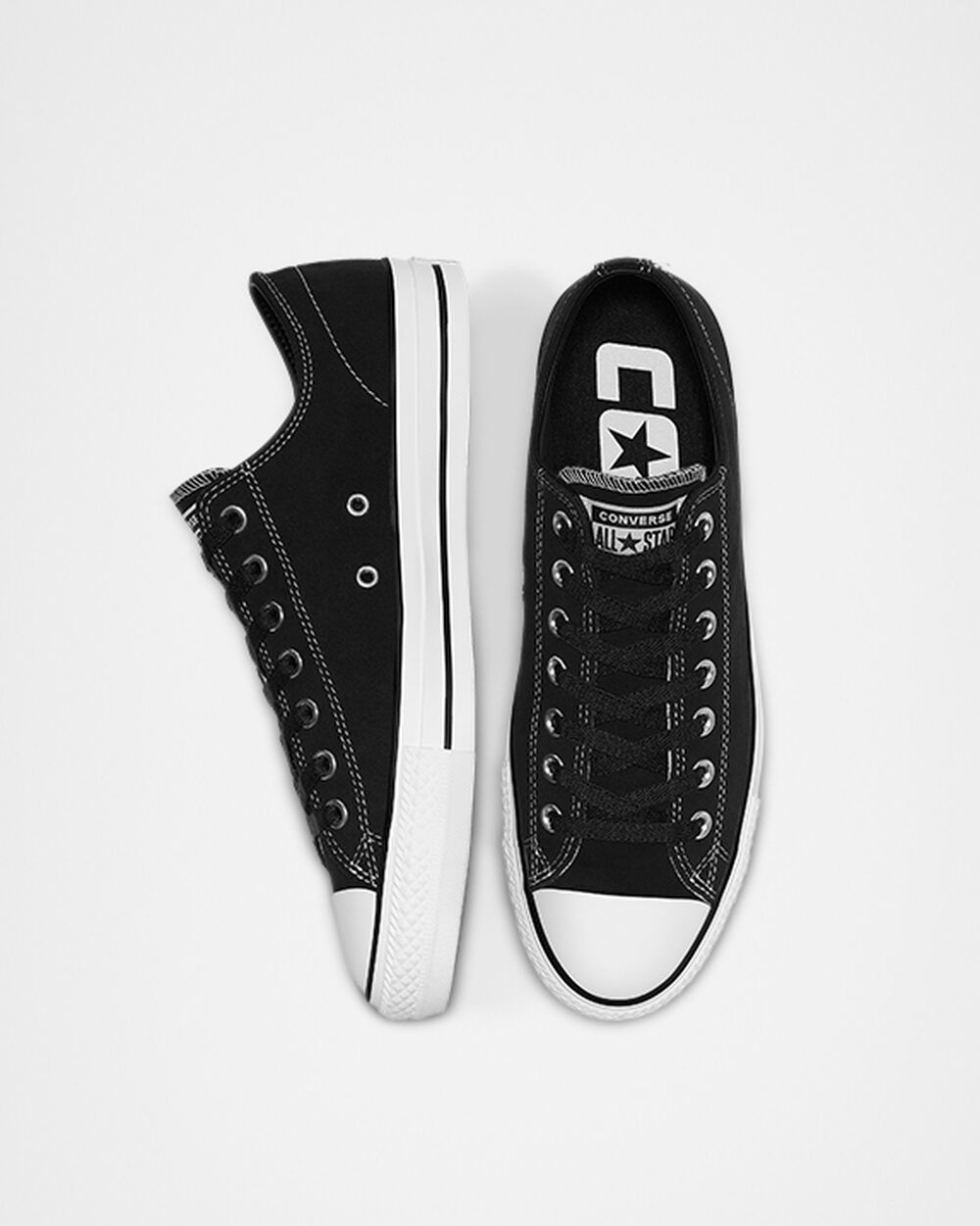 Zapatillas Converse CONS Chuck Taylor All Star Pro Hombre Negras Blancas | Uruguay-82157