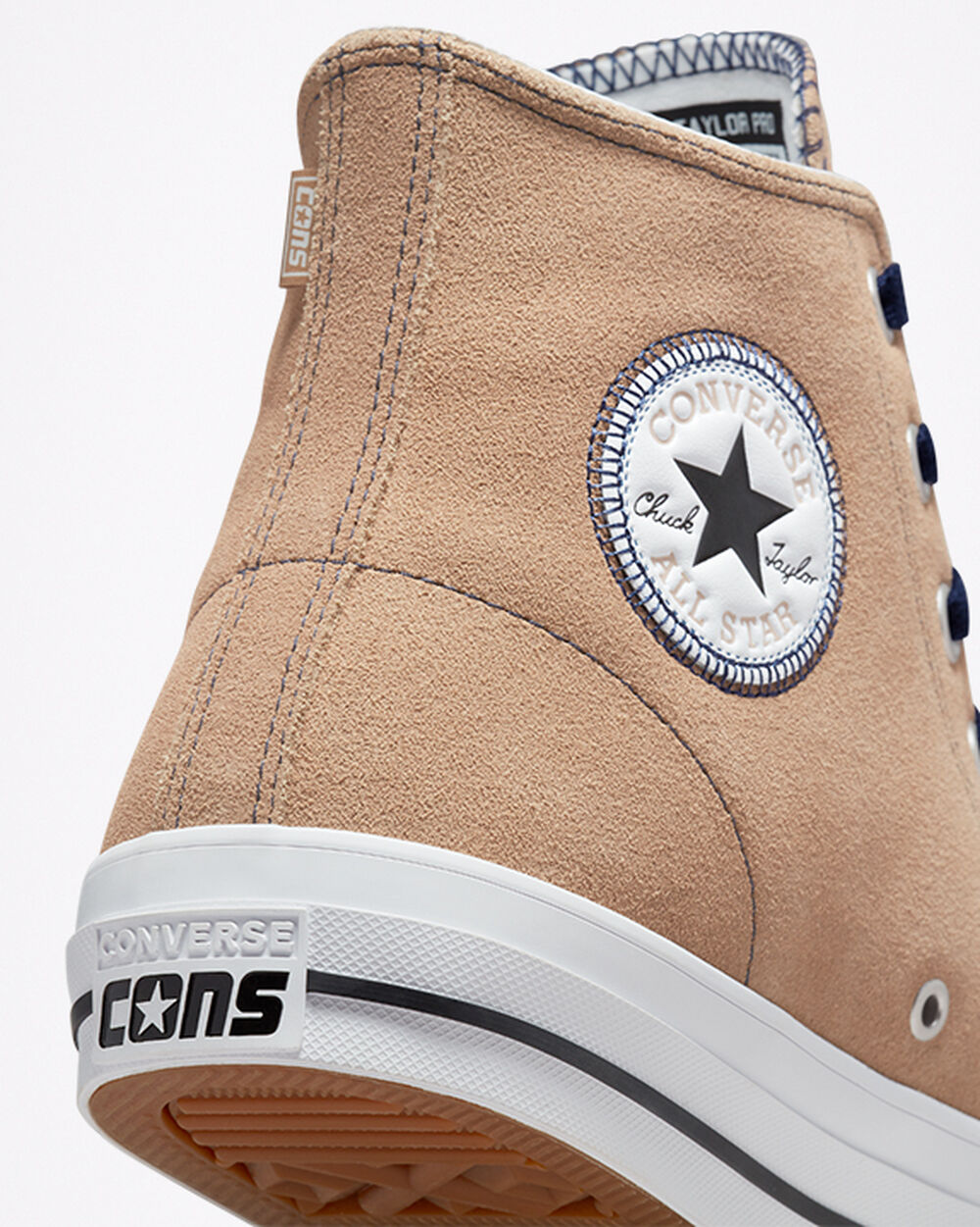 Zapatillas Converse CONS Chuck Taylor All Star Pro Hombre Kaki Negras Blancas | Uruguay-86320