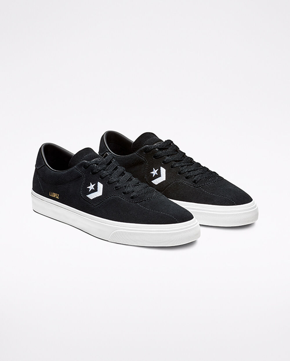 Zapatillas Converse CONS Louie Lopez Pro Hombre Negras Blancas | Uruguay-85196