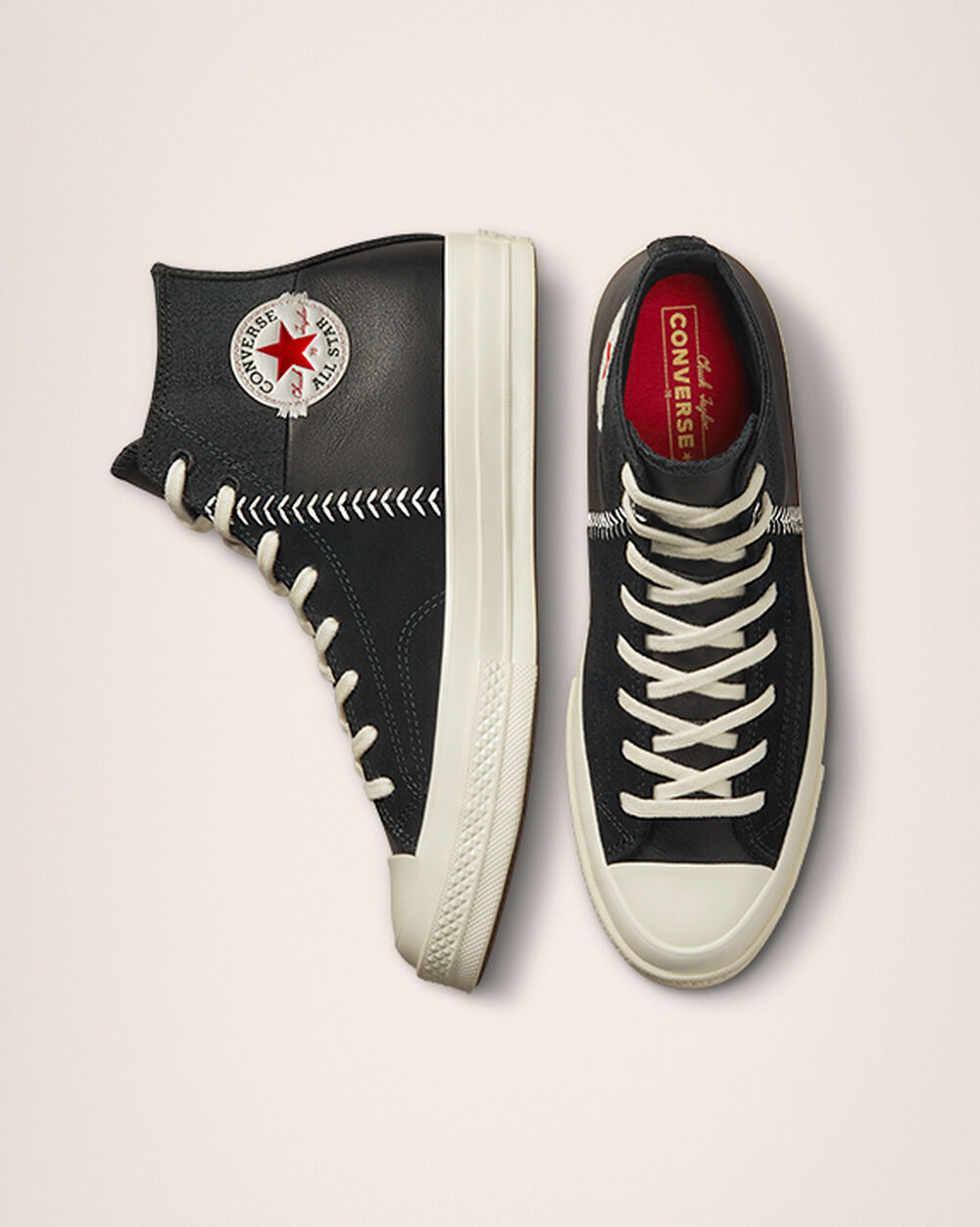 Zapatillas Converse Chuck 70 Hombre Negras Blancas Rojas | Uruguay-14729