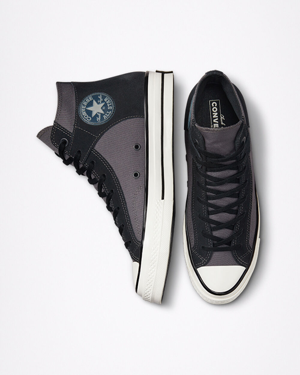 Zapatillas Converse Chuck 70 Hombre Negras Blancas | Uruguay-17068