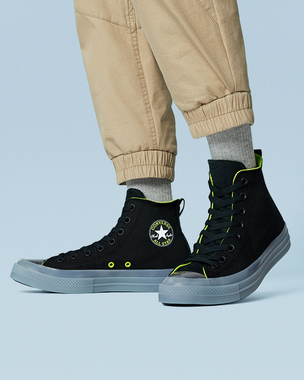 Zapatillas Converse Chuck Taylor All Star CX Hombre Negras Verde Claro | Uruguay-02813