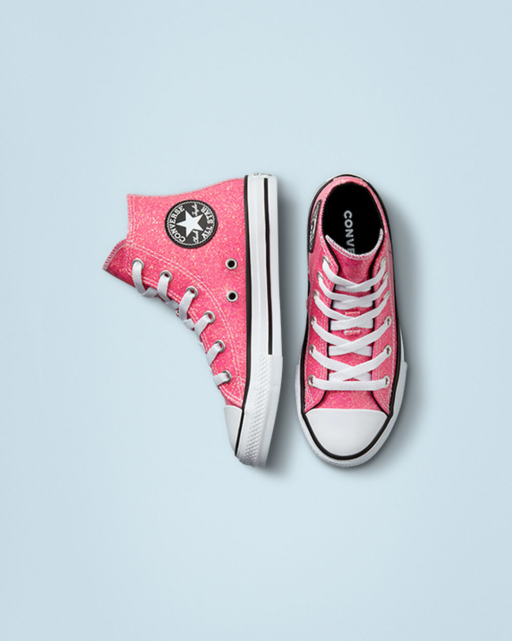 Zapatillas Converse Chuck Taylor All Star Niña Rosas Negras Blancas | Uruguay-04913