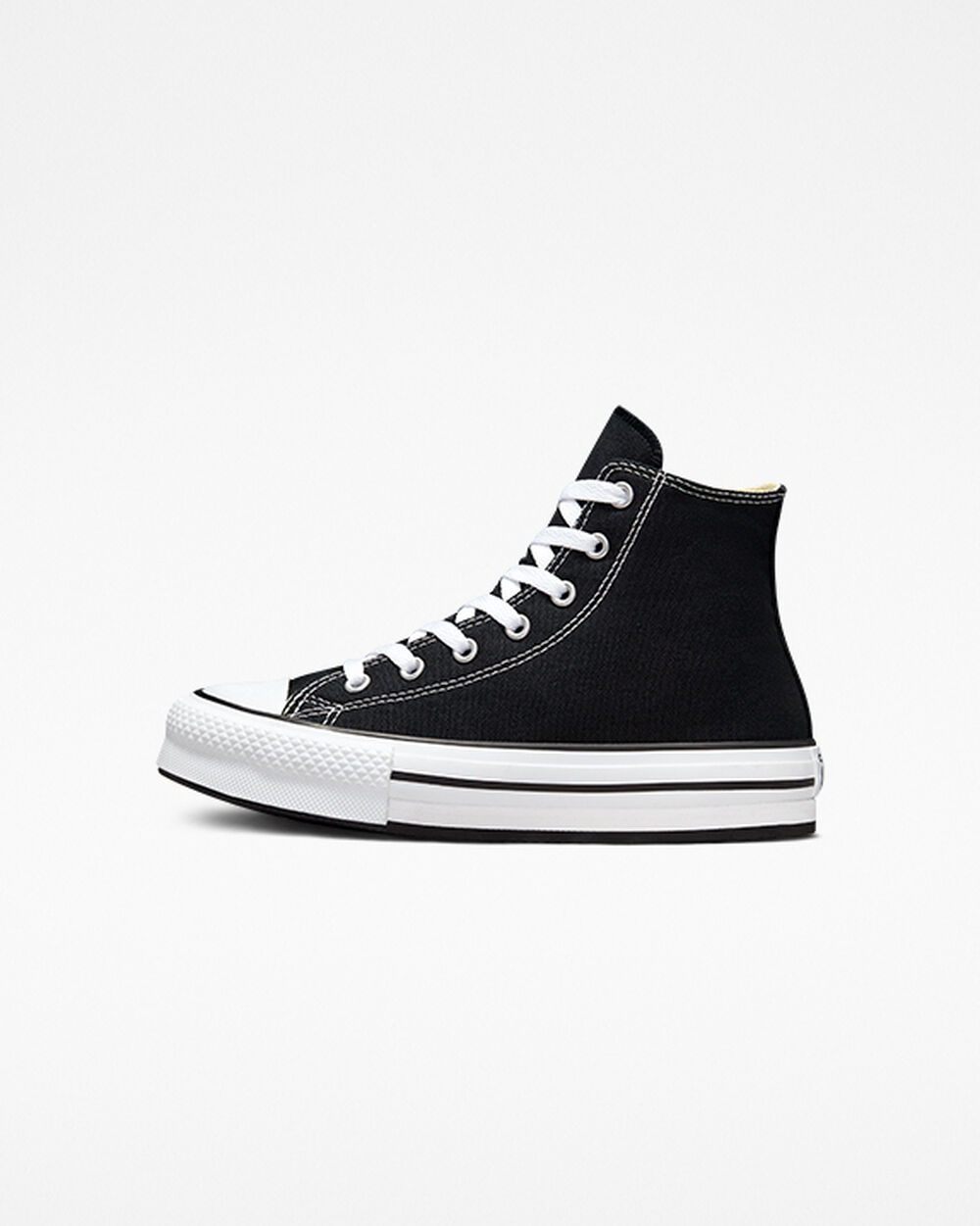 Zapatillas Converse Chuck Taylor All Star Niña Negras Blancas Negras | Uruguay-16594