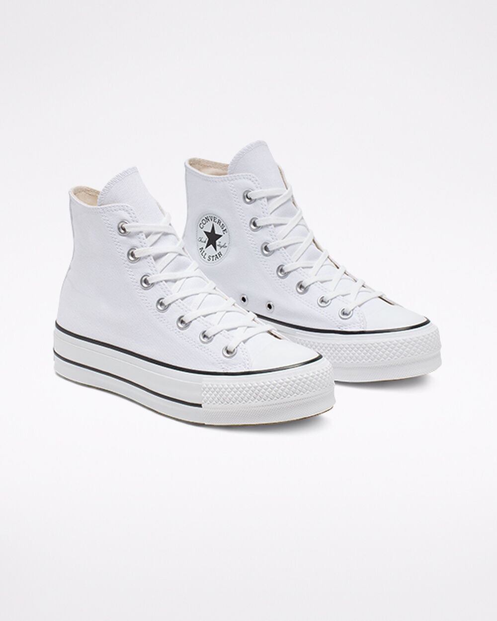 Zapatillas Converse Chuck Taylor All Star Mujer Blancas Negras Blancas | Uruguay-20493