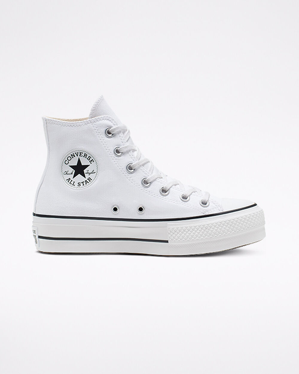 Zapatillas Converse Chuck Taylor All Star Mujer Blancas Negras Blancas | Uruguay-20493