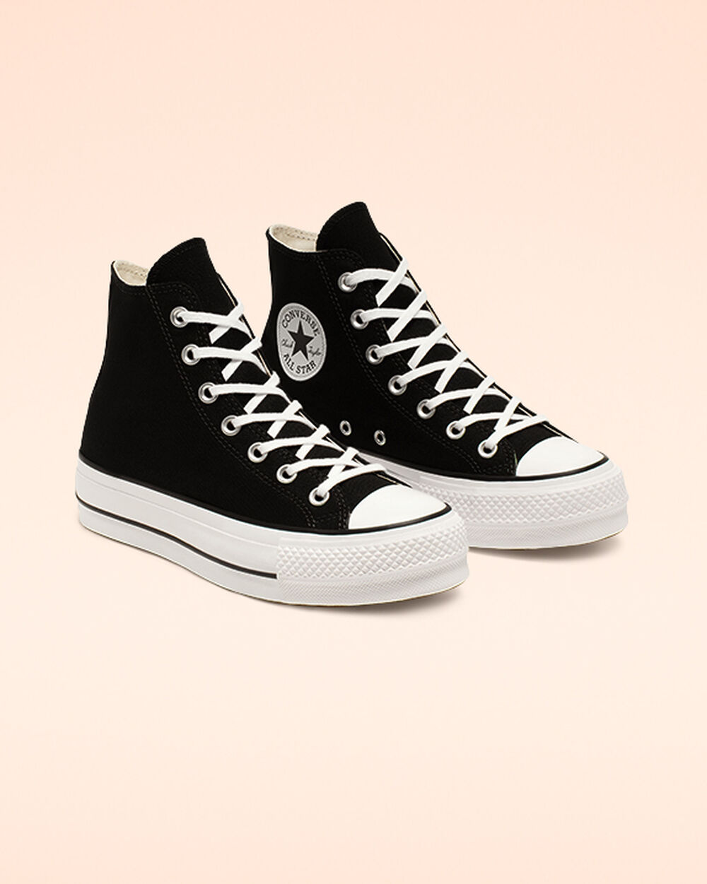 Zapatillas Converse Chuck Taylor All Star Mujer Negras Blancas | Uruguay-21349