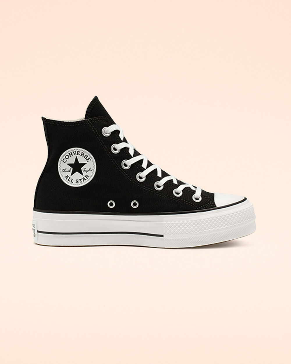 Zapatillas Converse Chuck Taylor All Star Mujer Negras Blancas | Uruguay-21349