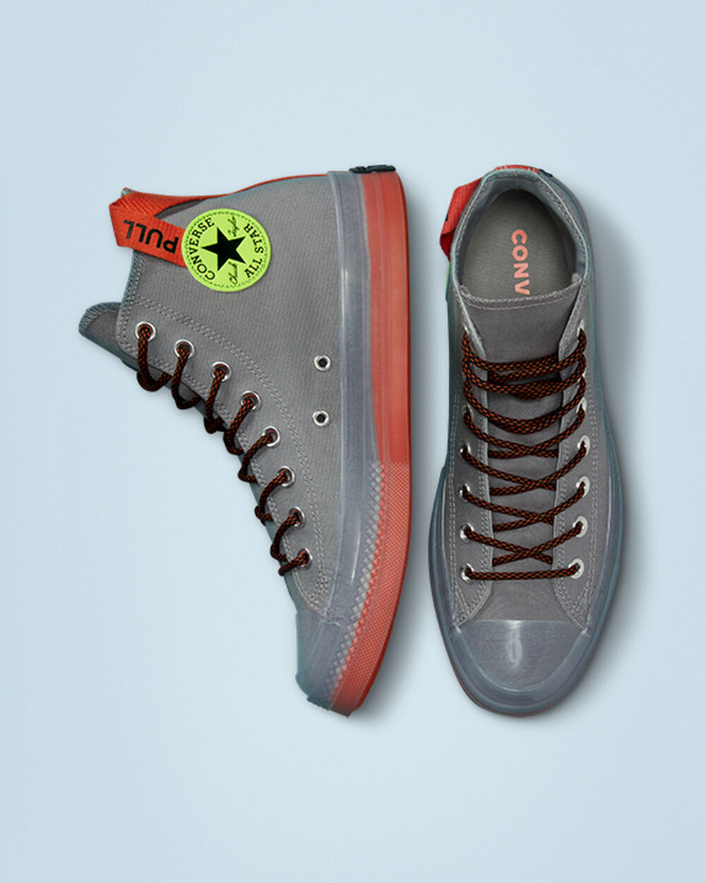 Zapatillas Converse Chuck Taylor All Star CX Hombre Gris Oscuro Naranjas | Uruguay-32760