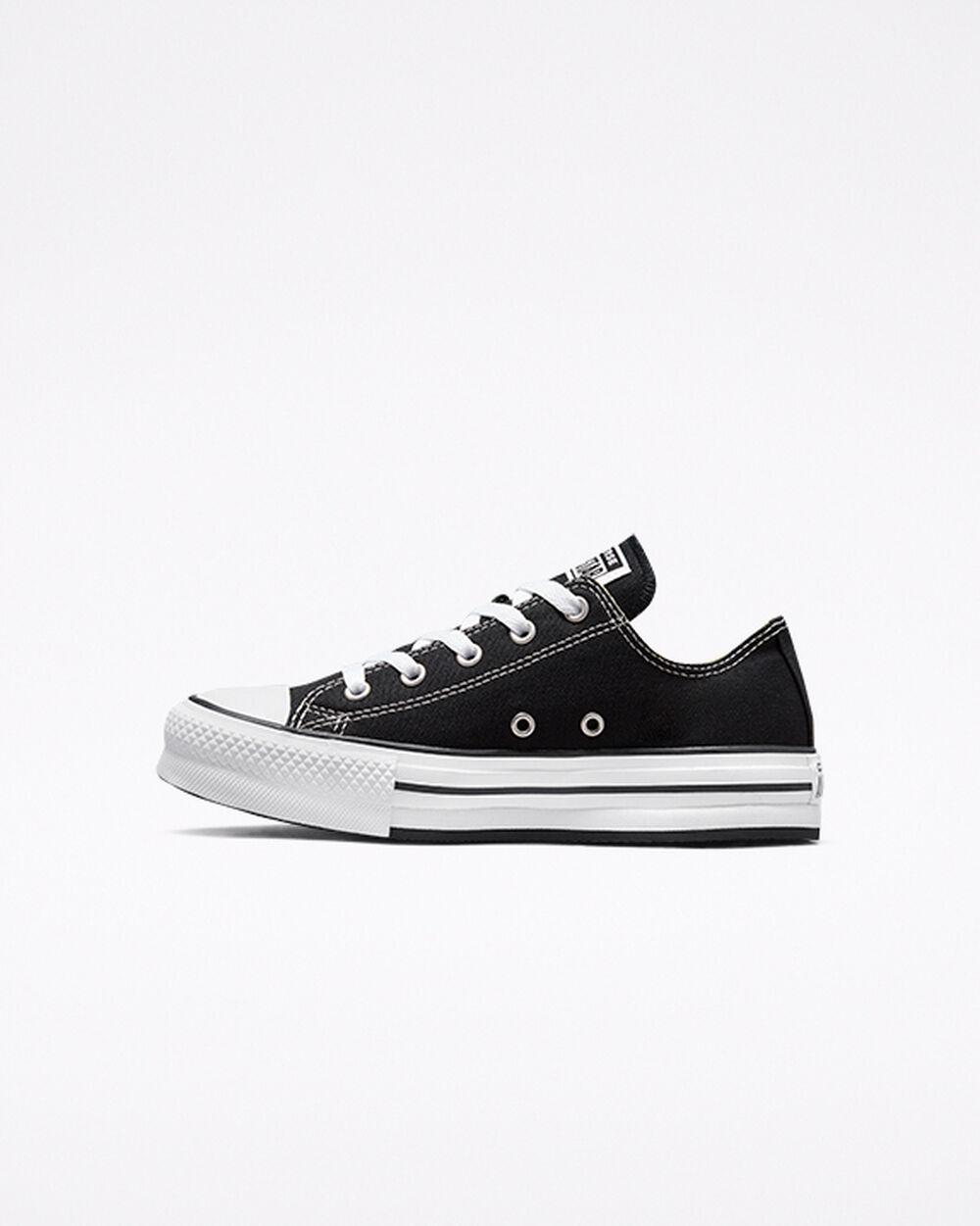 Zapatillas Converse Chuck Taylor All Star Niña Negras Blancas Negras | Uruguay-32796