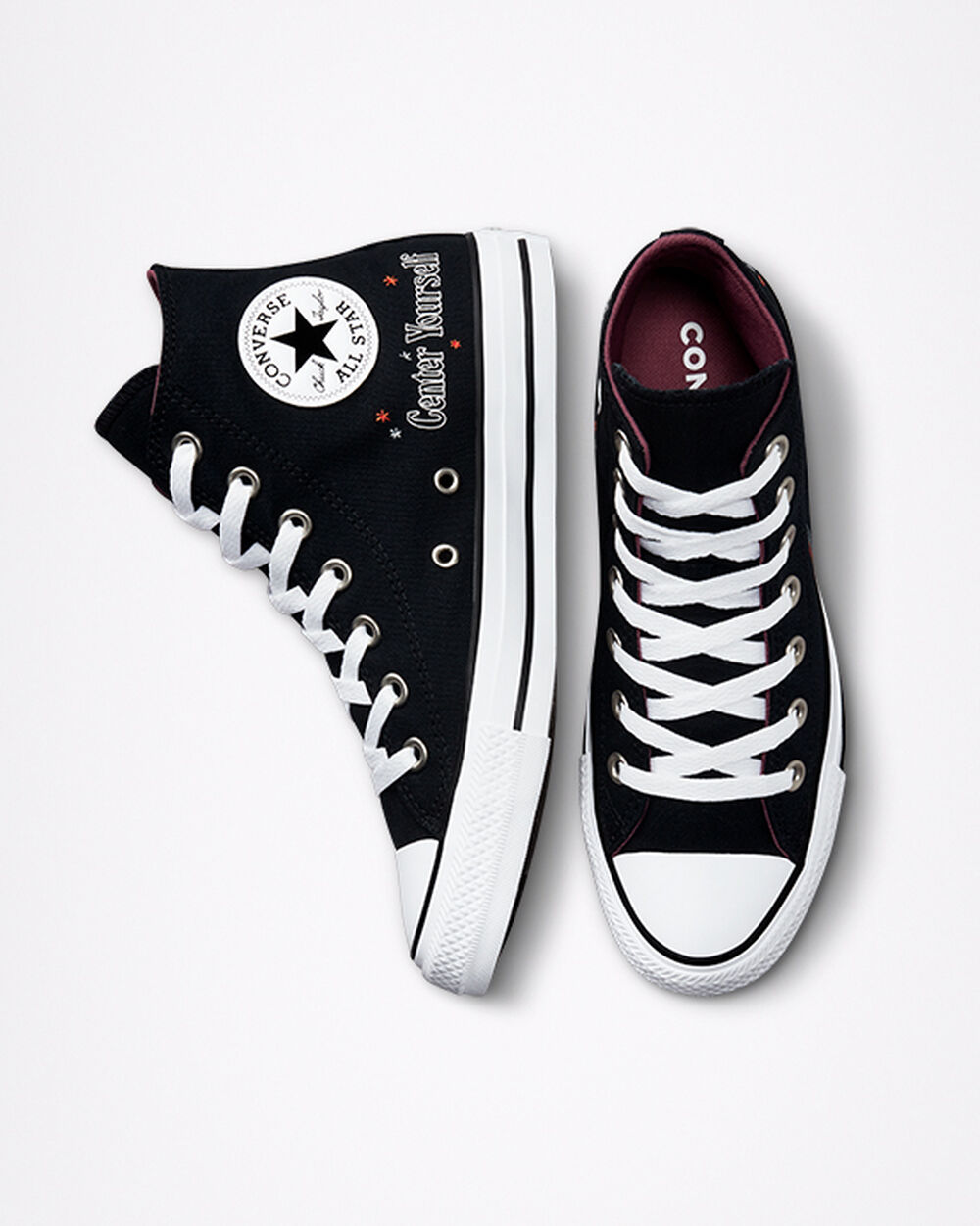 Zapatillas Converse Chuck Taylor All Star Mujer Negras Blancas Gris | Uruguay-41802