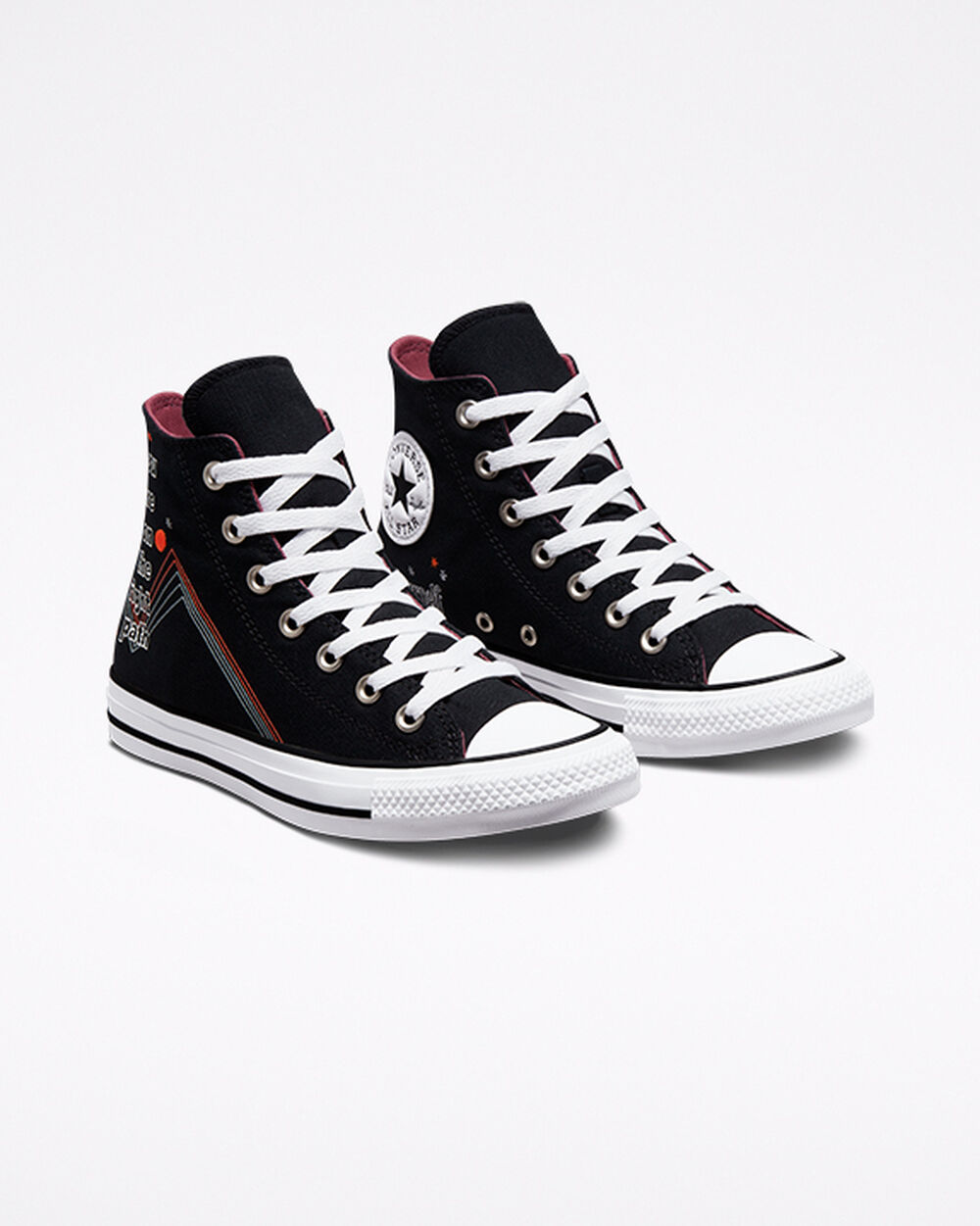 Zapatillas Converse Chuck Taylor All Star Mujer Negras Blancas Gris | Uruguay-41802