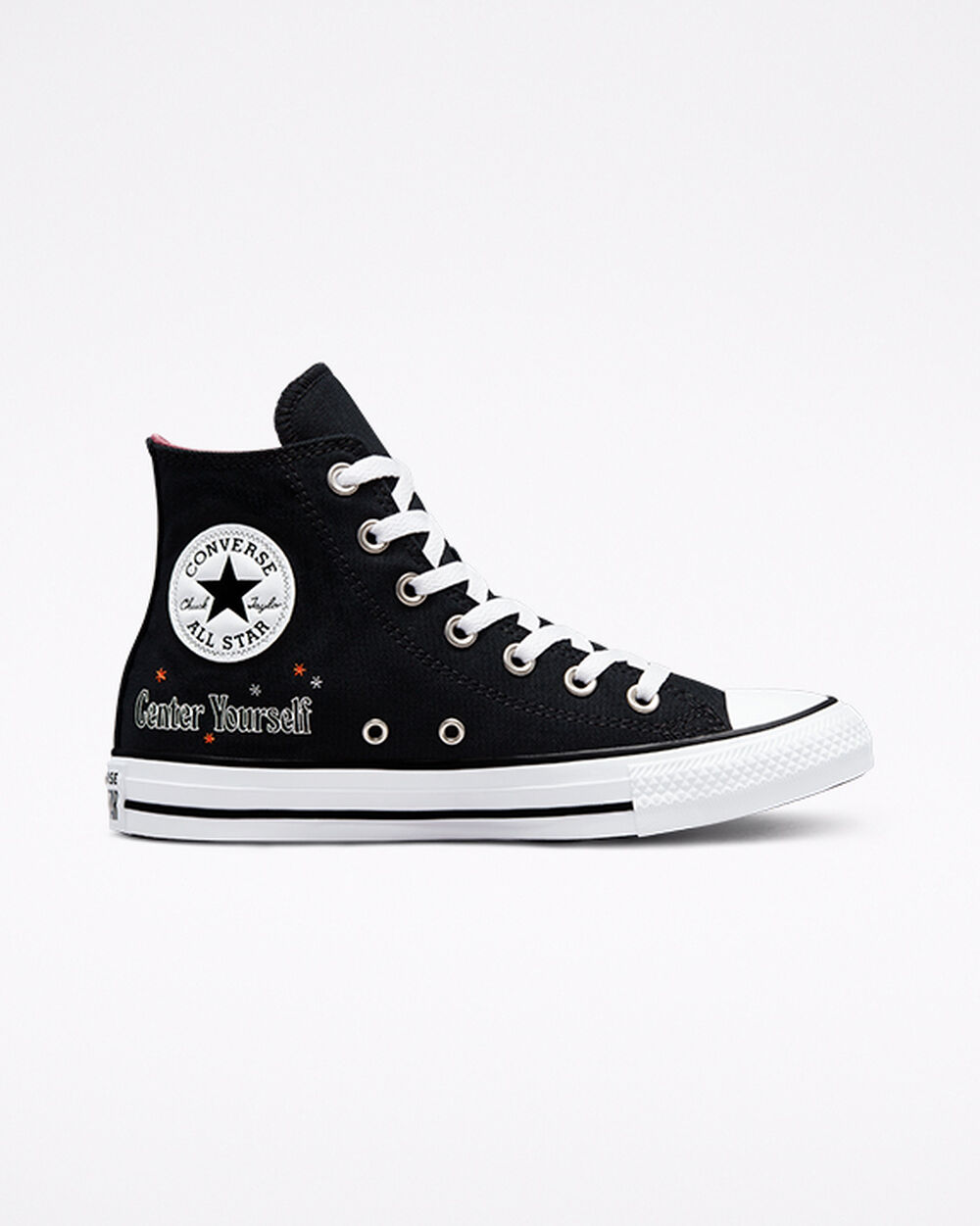 Zapatillas Converse Chuck Taylor All Star Mujer Negras Blancas Gris | Uruguay-41802