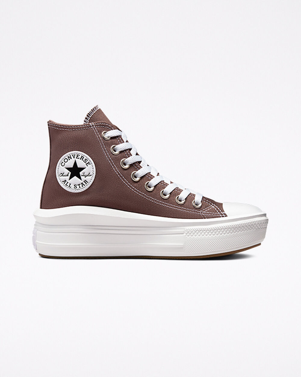 Zapatillas Converse Chuck Taylor All Star Move Mujer Marrones Blancas | Uruguay-48590