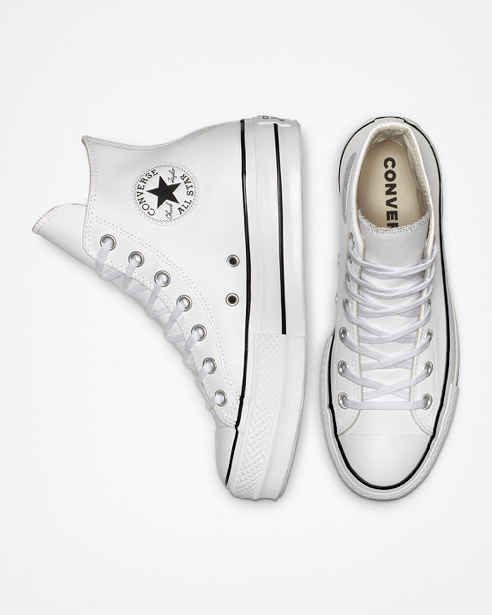 Zapatillas Converse Chuck Taylor All Star Mujer Blancas Negras Blancas | Uruguay-51498