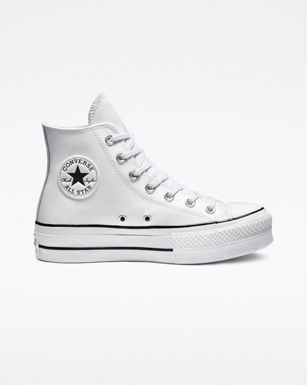 Zapatillas Converse Chuck Taylor All Star Mujer Blancas Negras Blancas | Uruguay-51498