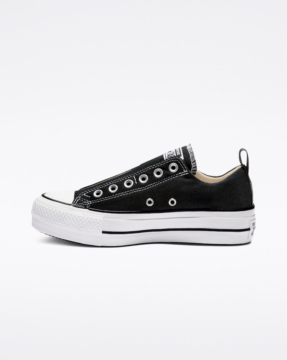 Zapatillas Converse Chuck Taylor All Star Mujer Negras Blancas Negras | Uruguay-57102