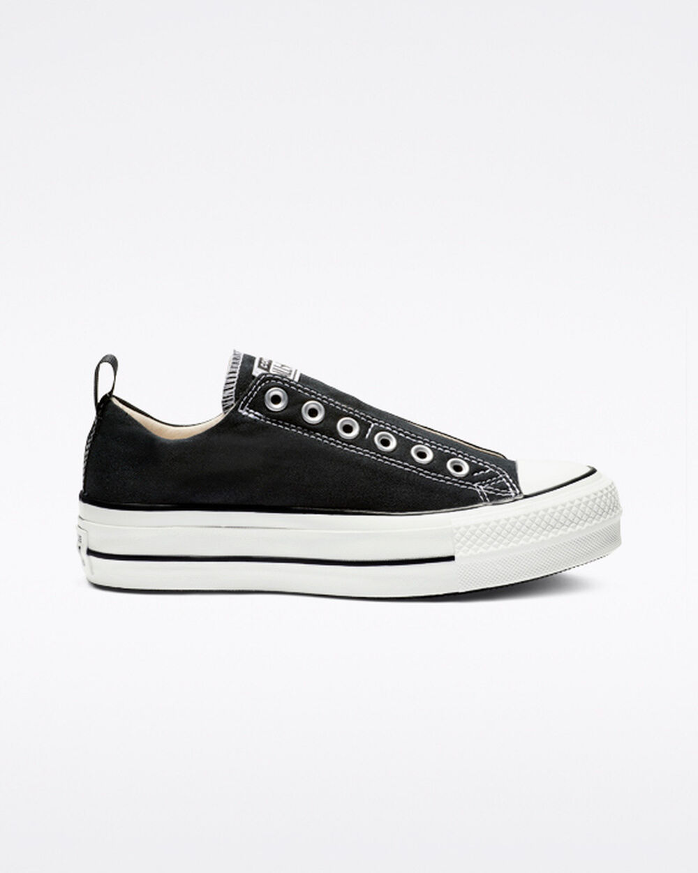 Zapatillas Converse Chuck Taylor All Star Mujer Negras Blancas Negras | Uruguay-57102