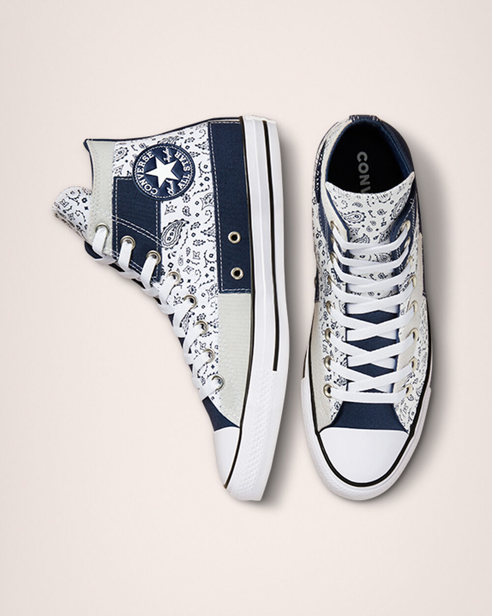 Zapatillas Converse Chuck Taylor All Star Mujer Azul Marino Blancas | Uruguay-59731