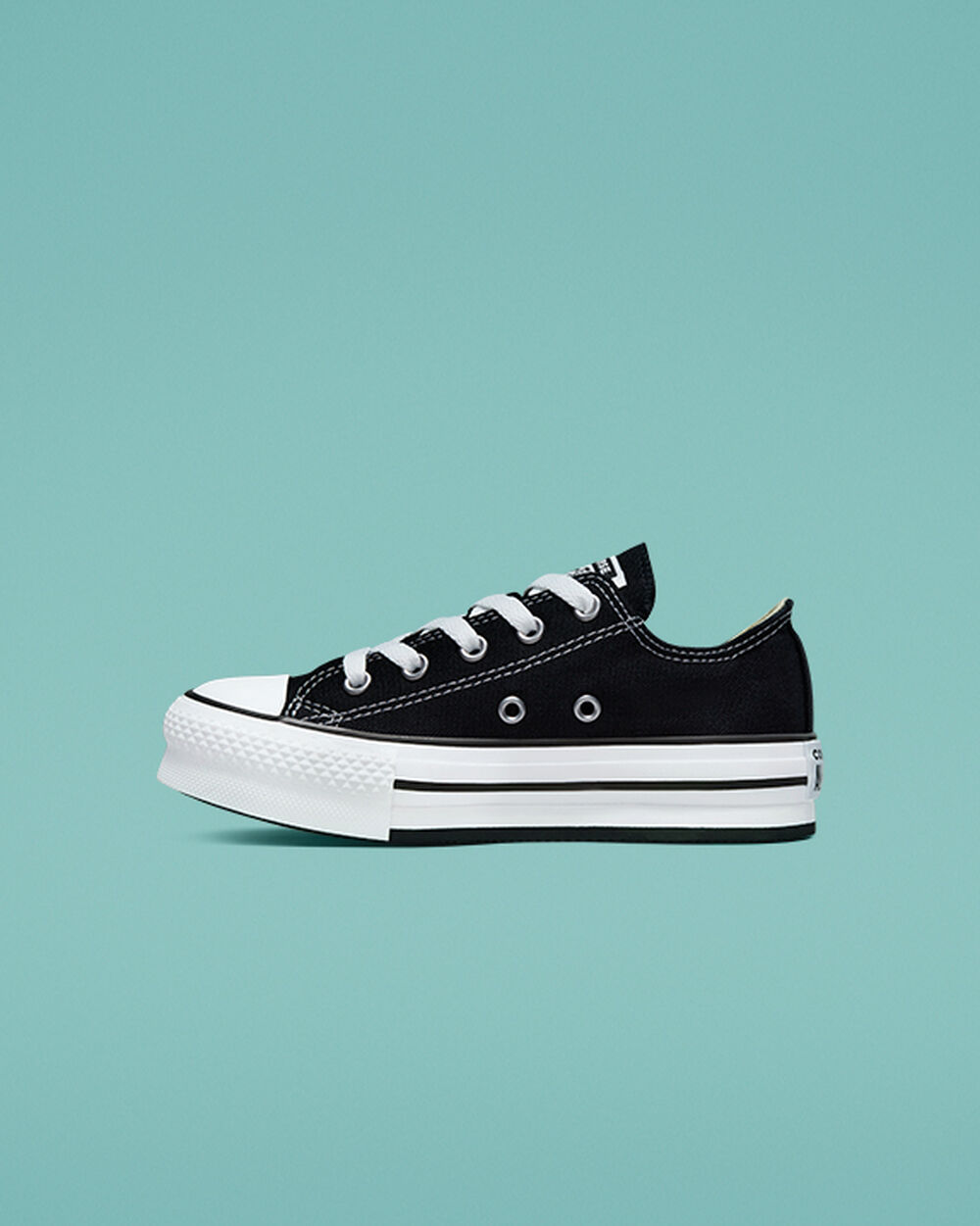 Zapatillas Converse Chuck Taylor All Star Niña Negras Blancas Negras | Uruguay-60317