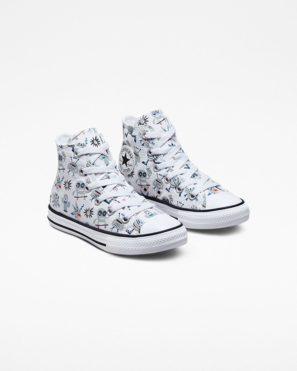 Zapatillas Converse Chuck Taylor All Star Niña Blancas Gris Azules | Uruguay-67150