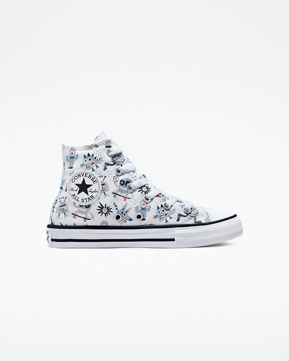 Zapatillas Converse Chuck Taylor All Star Niña Blancas Gris Azules | Uruguay-67150