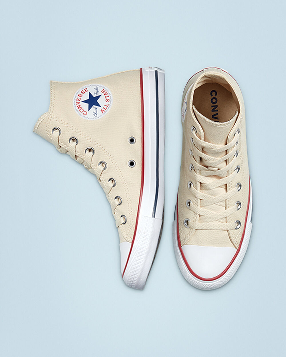 Zapatillas Converse Chuck Taylor All Star Mujer Beige Blancas | Uruguay-83425