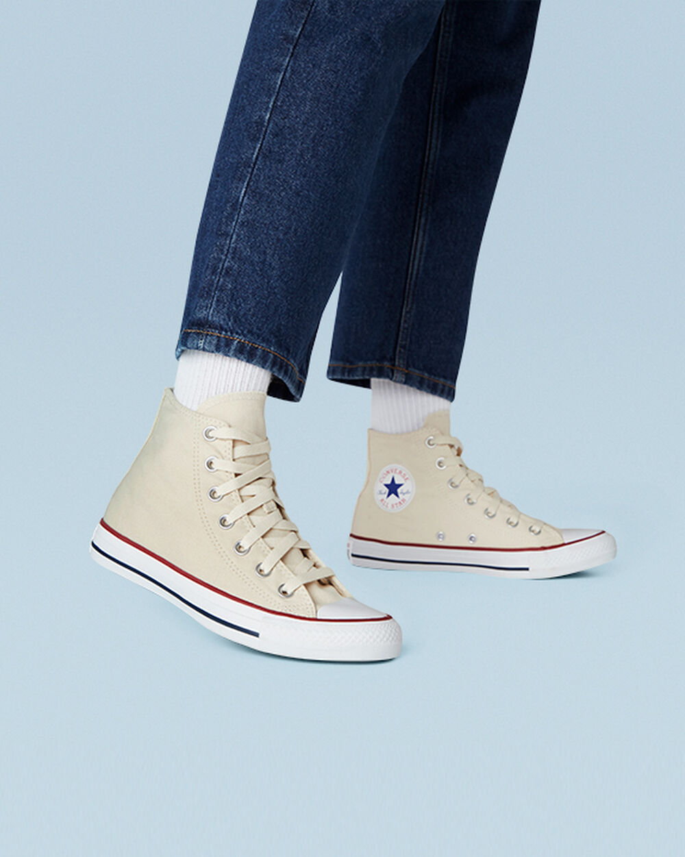 Zapatillas Converse Chuck Taylor All Star Mujer Beige Blancas | Uruguay-83425